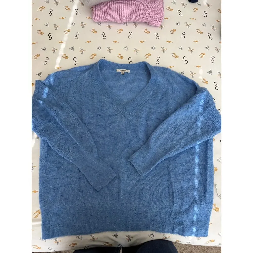 Madewell Alpaca-Blend V-Neck Sweater